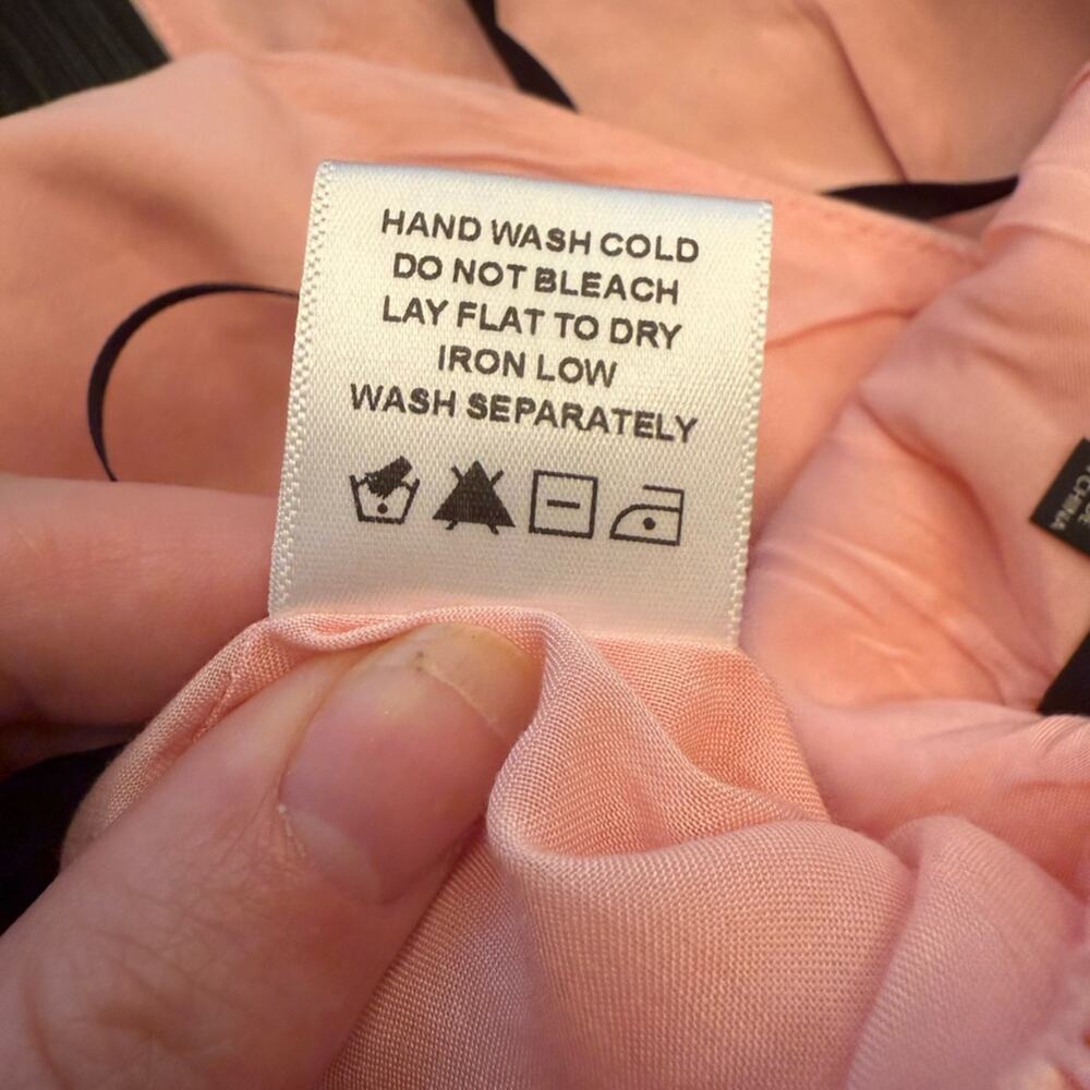 Majorelle Theodore Top Light Pink Halter Tank Top Ruffle Size Medium - Picture 7 of 8